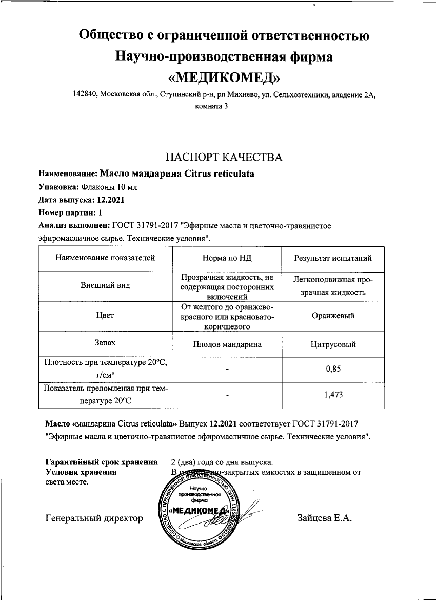Паспорт №122021
